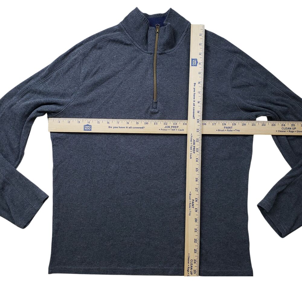 Robert Graham Sweater Mens Medium 1/4 Zip Long Sleeve Classic Fit Pullover Gray - Picture 6 of 9